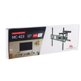 Uchwyt do TV Maclean MC-423, max VESA 800x600, 43-100", 80kg, reg.kąta w pionie i poziomie, profil 50-500mm, czarny