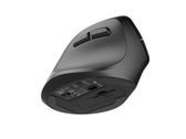 Mysz bezprzewodowa Natec Crake 2 Bluetooth 5.2 + 2.4GHz 2400DPI wertykalna czarna dla leworęcznych