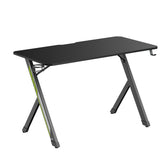 Biurko gamingowe NanoRS RS101, czarne z uchwytem na słuchawki i kubek, max. 75kg, wymiary 1200x600x750mm
