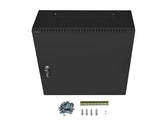Szafa instalacyjna Rack Wisząca 19" 6U+3U 540x200 Niskoprofilowa Czarna Lanberg (złożona)