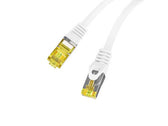 Patchcord Lanberg S/FTP kat.6A 5m LSZH CU fluke passed biały