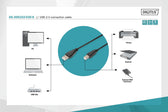 Kabel drukarkowy DIGITUS USB 2.0 A/M - B/M, 3m czarny