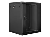 Szafa instalacyjna Rack wisząca 19" 15U 600x600 czarna Lanberg (flat pack)