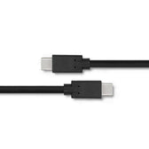 Kabel USB Qoltec 3.1 typ C męski | USB 3.1 typ C męski | 3m | Czarny
