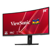 Monitor ViewSonic 34” VA3420C-2 Curved Monitor VA UWQHD 120Hz HDMI DP HUB głośniki