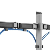 Uchwyt przegubowy na dwa monitory Deluxe Ergo Office ER-449, 17"-32", max. 9kg