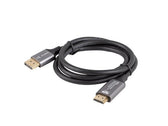 Kabel adapter Lanberg Displayport (M) -> HDMI (M) 1M 4K czarno-srebrny