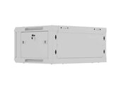 Szafa instalacyjna Rack Lanberg wisząca 19" 4U 600x450 szara drzwi metalowe (flat pack)