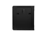 Szafa instalacyjna Rack wisząca 19" 9U 600x450 czarna Lanberg (flat pack)