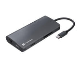 Stacja dokująca USB Natec Fowler 2 V2 Multiport USB-C -> HUB USB 3.0 3x, Hdmi 4k, USB-C, RJ45, SD, Micro SD