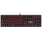 Klawiatura przewodowa Defender QUEST GK-596 MECHANICZNA podświetlana gaming RGB