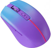 Mysz bezprzewodowa Defender MYSTERY MM-301 optyczna 1600dpi 2.4 GHz + Bluetooth fiolet AKUMULATOR bezklikowa silent