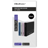 Obudowa/kieszeń Qoltec na dysk SSD HDD 2.5" | SATA | USB 3.0 | Super speed 5Gb/s | 2TB | Czarny