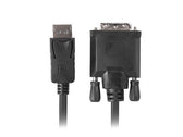 Kabel adapter Lanberg DisplayPort v1.2 - DVI-D (24+1) M/M 1m czarny Dual Link