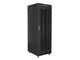 Szafa instalacyjna Rack stojąca 19" 37U 600x800 czarna drzwi perforowane LCD Lanberg (flat pack)