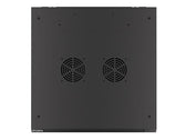Szafa instalacyjna Rack wisząca 19" 9U 600x600 czarna drzwi metalowe Lanberg (flat pack)