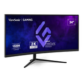 Monitor ViewSonic 34” VX3418C-2K Gaming Monitor VA UWQHD 180Hz 2xHDMI 2xDP głośniki
