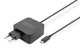 Ładowarka sieciowa DIGITUS zasilacz 1x USB-C PD 3.0 max. 65W zintegrowany kabel 1,2m czarna