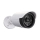 Atrapa kamery tubowej Maclean IR1800 W, diody IR LED, biała, zasilanie 2xAA (brak w zestawie), ABS