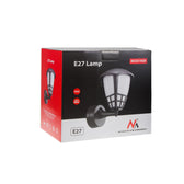 Kinkiet 1xE27 Maclean MCE519 GR, max. obciążenie 60W, IP65, kolor szary