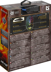 Mysz przewodowa Defender Dark Agent GM-590L 12800dpi 6P + podkładka Gaming + GRA