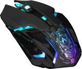 Mysz bezprzewodowa Defender TRIGGER GM-934 optyczna 3200dpi czarna LED AKUMULATOR 6 przycisków Gaming