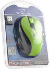 Mysz bezprzewodowa Titanum RAINBOW TM114G optyczna zielona