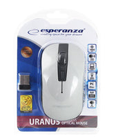 Mysz bezprzewodowa Esperanza Uranus 2.4GHz 4D biało-szara