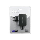 Ładowarka sieciowa Qoltec 65W | 5-20V | 3-3.25A | USB typ C | PD | Czarna