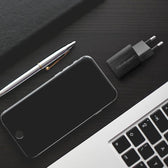 Ładowarka sieciowa Qoltec 35W GaN ULTRA | 5-20V | 2.25-3A | 1 x USB typ C PD | 1 x USB QC 3.0 | Czarna