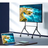 Stojak mobilny Techly TV 55-86" do 80kg regulowany półka AV