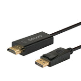 Kabel adapter Savio CL-183 DisplayPort do HDMI 1,5m czarny