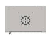 Szafa instalacyjna Rack wisząca 19" 4U 540x350 szara Drzwi przeszklone Lanberg (flat pack)