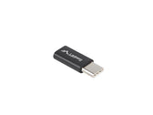 Adapter Lanberg USB type-C(M) - micro USB-B(F) czarny