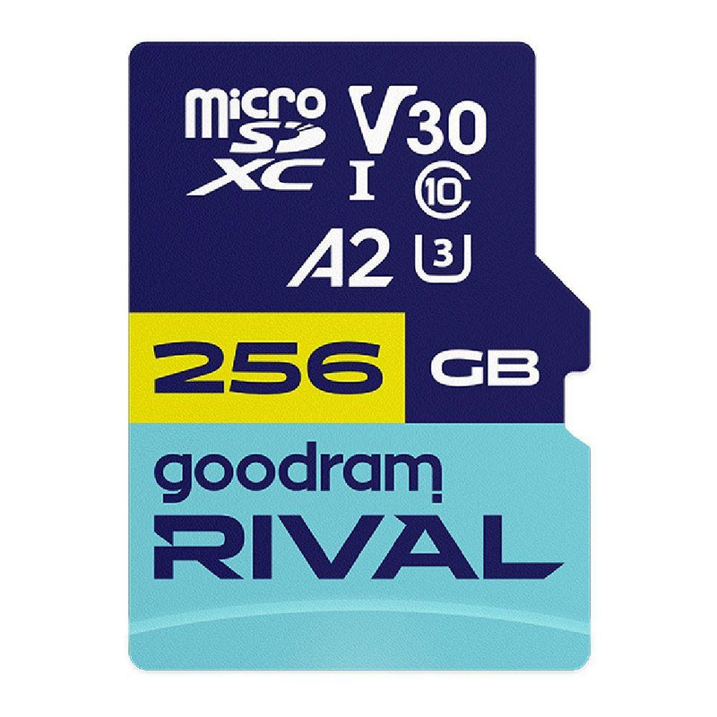 Karta pamięci microSDXC GOODRAM Rival 256GB UHS-I U3 V30 C10 A2 + adapter