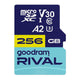 Karta pamięci microSDXC GOODRAM Rival 256GB UHS-I U3 V30 C10 A2 + adapter