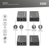 Przedłużacz/Extender DIGITUS HDMI 1080p 60Hz 120m po skrętce kat.6 HDCP 1.3 IR (zestaw)