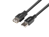 Przedłużacz USB-A Lanberg M/F 2.0 1.8m czarny box
