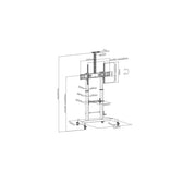 Stojak mobilny Techly 60''-100'', 100kg do Tablic Interatywnych