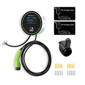 Stacja ładowania Qoltec EV 2w1 Typ2 | 22kW | Wi-Fi | LCD | 3 fazy | Wallbox | Smart life app | RFID | 5m