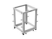 Stojak Open Rack 19" Lanberg 15U 600x600 regulowany szary