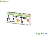 Uchwyt biurkowy Techly 13"-24", 3x10kg na 3 monitory regulowany