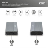 Obudowa DIGITUS USB 3.1 Typ C na dysk SSD M.2 SATA 6Gbps aluminiowa, beznarzędziowa