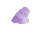 Mysz bezprzewodowa Natec Crake 2 Bluetooth 5.2 + 2.4GHz 2400DPI wertykalna pure lavender