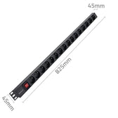 Listwa zasilająca Qoltec PDU do RACK | 16A | 16 x FRENCH | Pionowa | 1.8m
