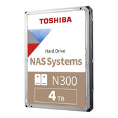 Dysk Toshiba N300 HDWG740EZSTC 4TB 3,5" 7200 512MB SATA III NAS RETAIL