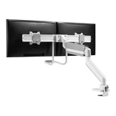 Uchwyt biurkowy na dwa monitory Neomounts DS75-450WH2 17"-32"