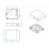 Gniazdo klienckie FTTH EFB-Elektronik FTTH-BOX-IN-3 wewnętrzne na 1 adapter