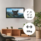 Uchwyt do telewizora lub monitora Maclean MC-414, max. VESA 200x200, 23-43", 30kg, czarny