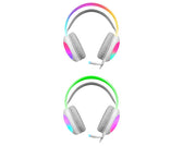Słuchawki z mikrofonem Defender ECLIPSE RGB USB białe + GRA